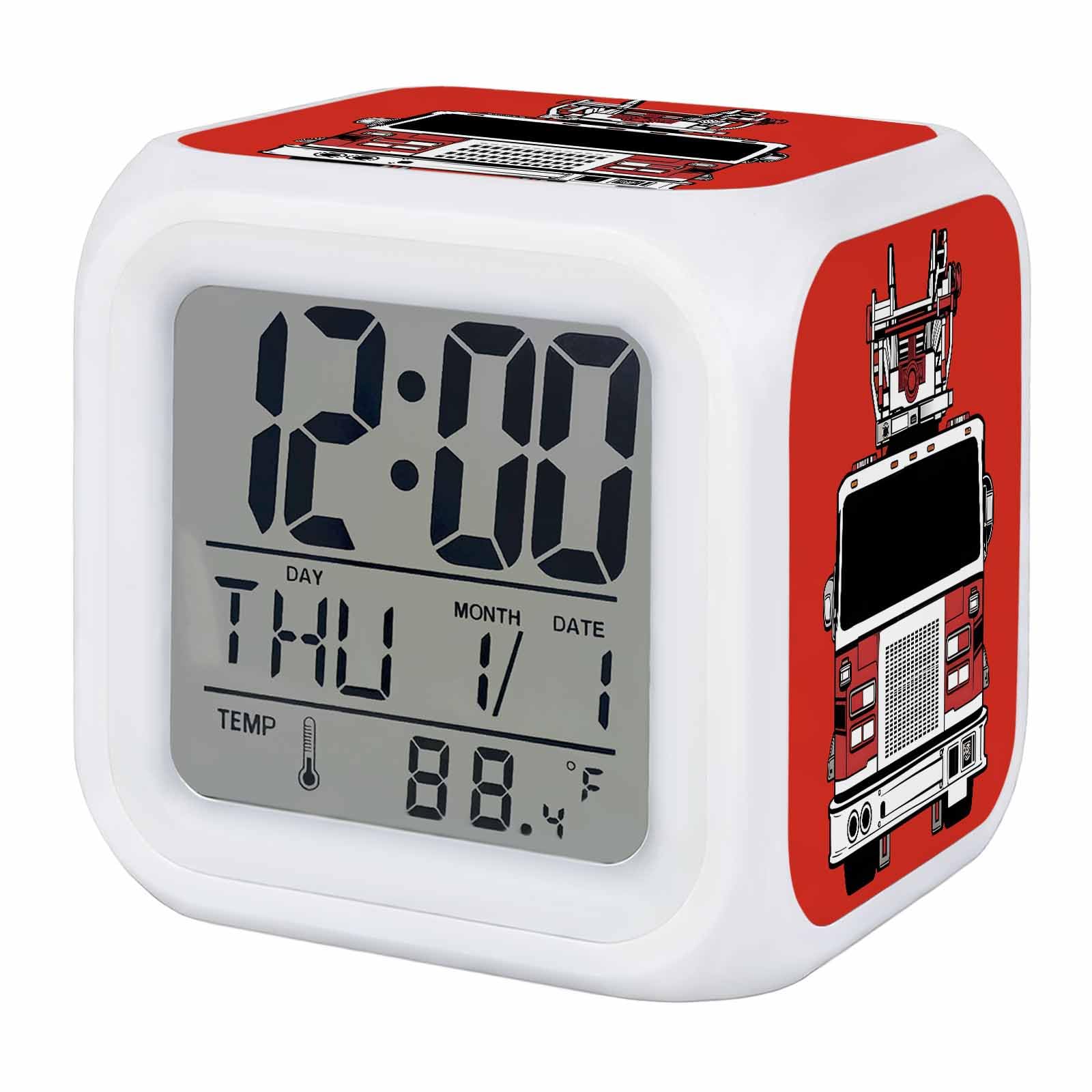 Amazon.com: Fire Engine Truck Alarm Clock, Cartoon Fireman